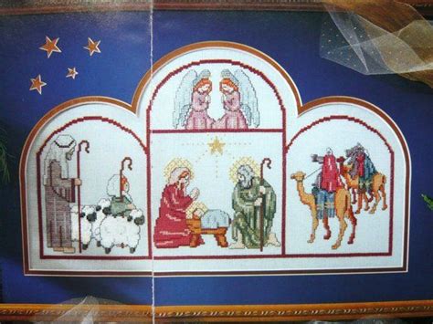 Counted thread flag free embroidery pattern. Nativity counted cross stitch pattern from OOP Cross ...