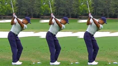 Tiger Woods Golf Swing Iron Swing Masters 2022 Full Speed Slow