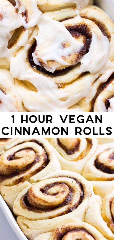 The Best Vegan Cinnamon Rolls Made In Just 1 Hour You Wont Believe