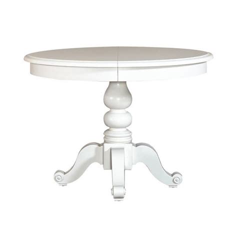Summer House Oyster White Pedestal Table Overstock 18618011 Round