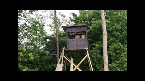 How To Build A Deer Stand Youtube