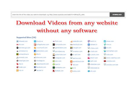 Check spelling or type a new query. Download Videos from any website without any software ...