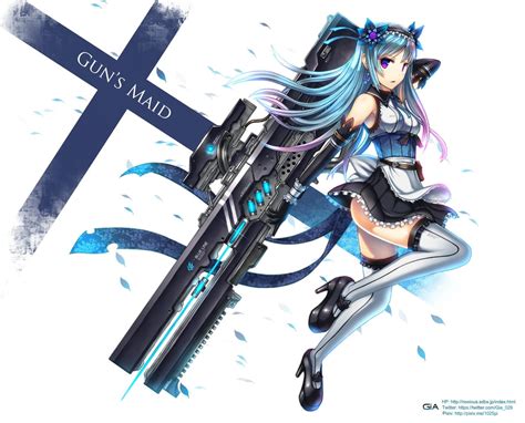 Gun S Maid Female Anime Graphics HD Wallpaper Wallpaper Flare