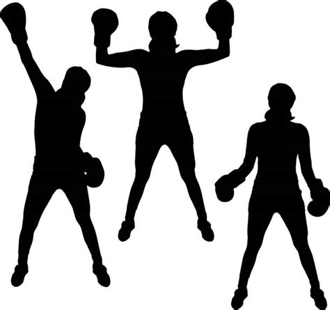 Female Boxing Knockout Illustrations Royalty Free Vector