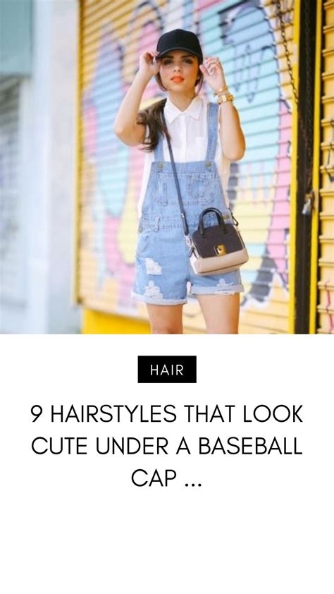 9 Hairstyles That Look Cute Under A Baseball Cap Hair To One Side