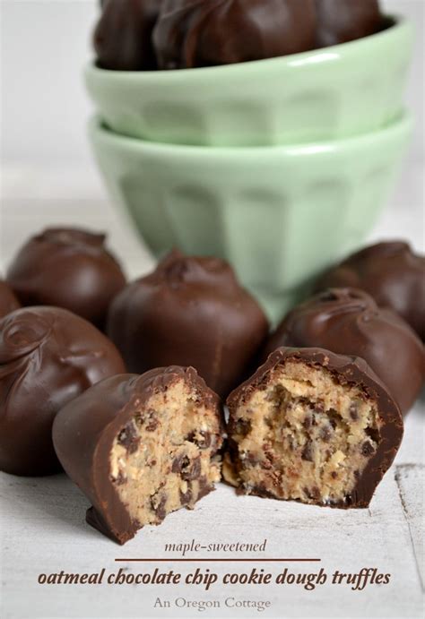Well, actual chocolate chip cookies would rank right up there i suppose. Oatmeal Chocolate Chip Cookie Dough Truffles {gluten-free ...