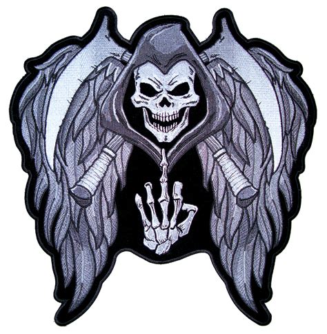 Dari laporan reuters, pasukan pencabut nyawa ini tergabung dalam tentara khusus. Grim Reaper Skull with Cross Scythes and Wings Middle ...