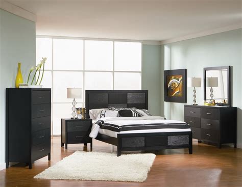 York Black 4pc Bedroom Set Las Vegas Furniture Store Modern Home
