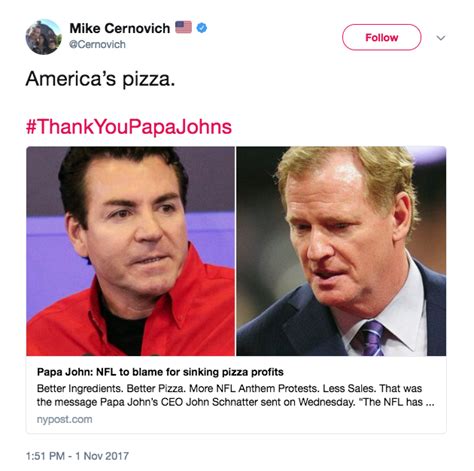 The Far Right Is Rallying Around Papa John S After The Founder Slammed The Nfl Over National