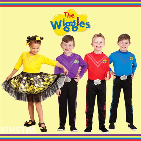 Girls The Wiggles 30th Anniversary Black Skirt Kids Emma Lachy Anthony