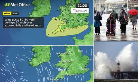 Met Office Issues Yellow Weather Warning For Wind As Britain To Be Battered By Gales Of Up To