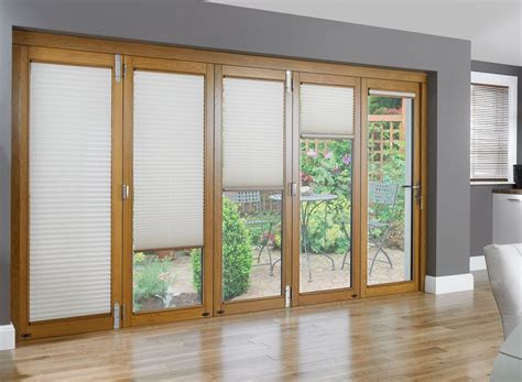 Roller blinds come in a multitude of colours and patterns. Interior: Classic Blinds And Shutters For Sliding Doors ...