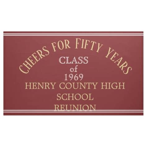 Popular Pick Fifty Year Reunion Banner Zazzle Banner Outdoor