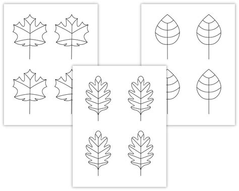 Free Printable Autumn Leaf Templates Small Large The Craft At