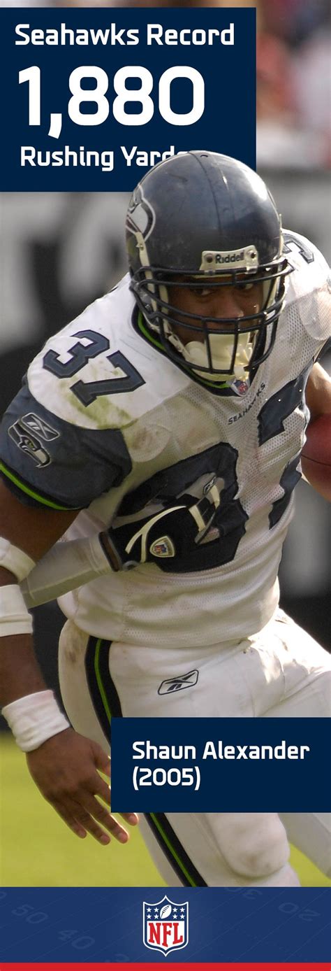 Shaun Alexander carried the Seattle Seahawks rushing ...