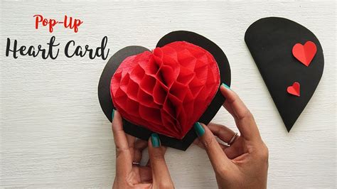 Diy Pop Up Heart Card Card Making 3d Pop Up Card Crafter At Heart