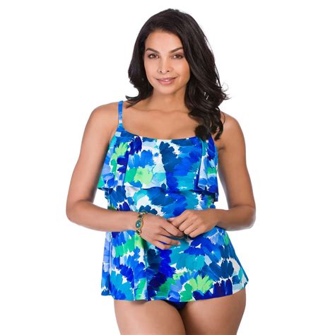 Single Tier Ruffle Plus Size Swimsuit Top Whirlpool Swimsuits Just