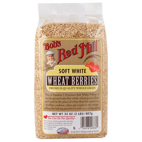 Bobs Red Mill Soft White Wheat Berries 32 Oz 907 G Iherb