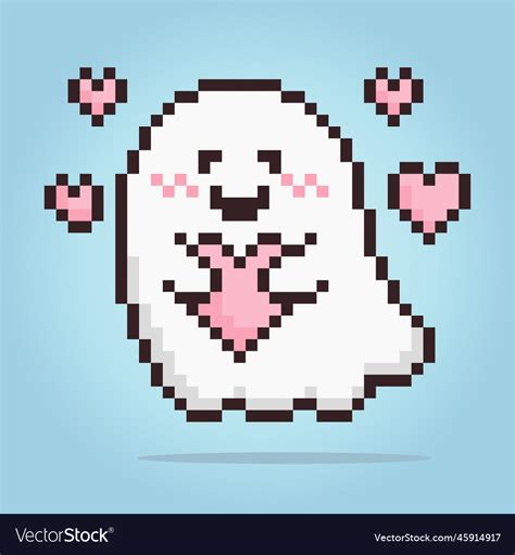 Awesome Ghost Pixel Art Cute Ideas For Your Spooky Collection