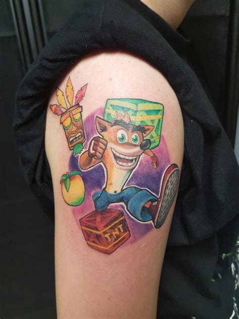 Crash Bandicoot Tattoo Gentlemen Tattoo Studio Nikfuso Tatuagem