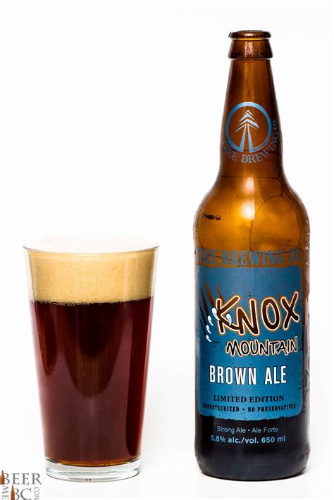 Tree Brewing Co Knox Mountain Brown Ale Beer Me British Columbia