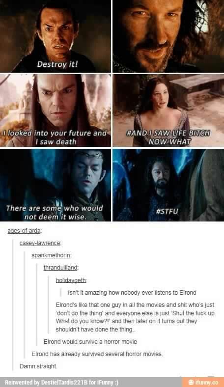 Elrond Fandoms Lord Of Rings Star Wars Episoden O Hobbit Hobbit