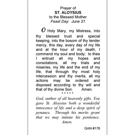 Gannons Prayer Card Co