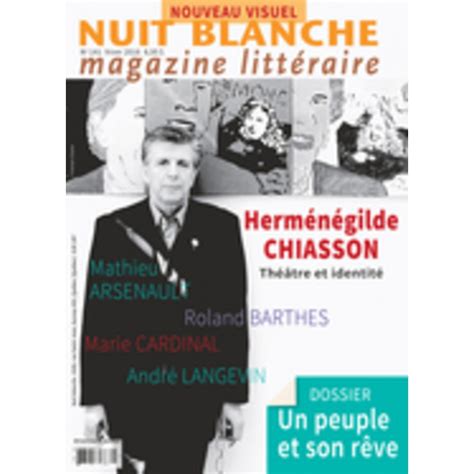 Nuit Blanche Magazine Littéraire No 141 Hiver 2016 Ebook