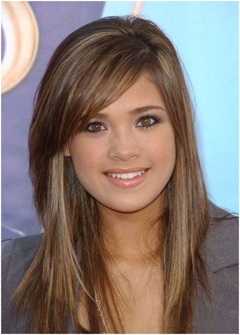 long straight hairstyles with side bangs oval face hairstyles hair styles side bangs hairstyles