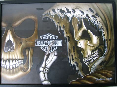 Harley Skull Wallpaper Wallpapersafari