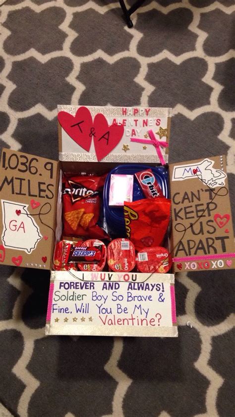 Get best valentines day gifts for a teenage boyfriend here. Made this care package/ Valentine's gift for my boyfriend ...