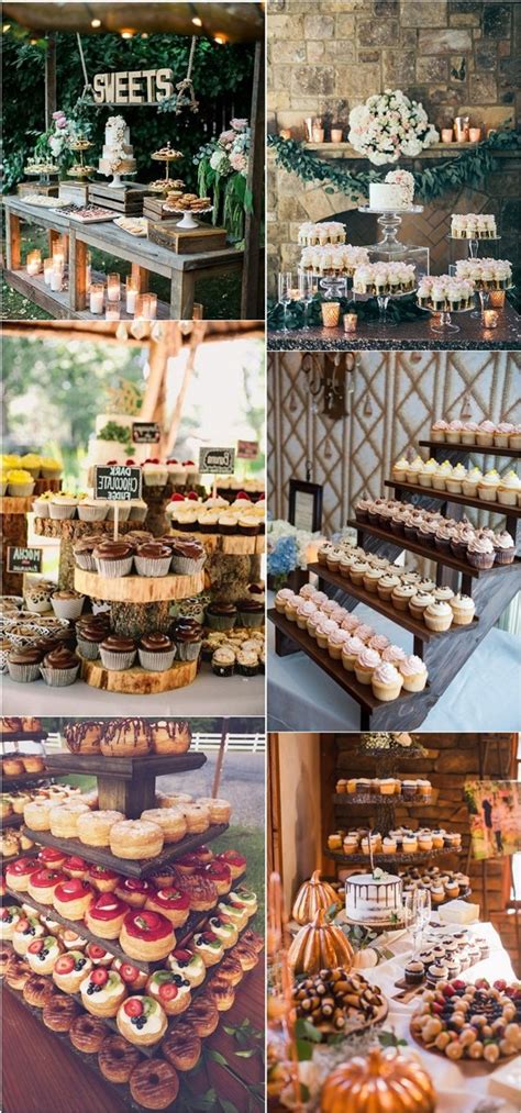 Wedding Cake Table Ideas Rustic 20 Delicious Wedding Dessert Table