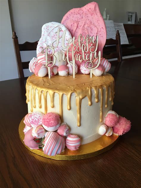 birthday cake for my mum white chocolate and raspberry gold drip cake with meringues and