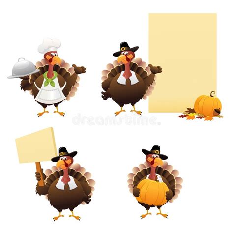 Thanksgiving Turkey Set Stock Vector Illustration Of Poultry 27584469