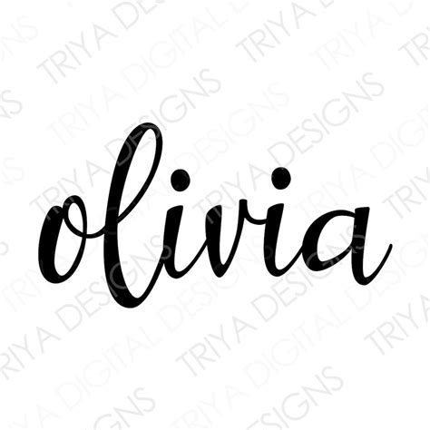 Olivia Font Svg Font Download Olivia Alphabet Svg Font Svg Etsy