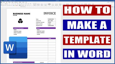 How To Create A Template In Word Microsoft Word Tutorials Youtube