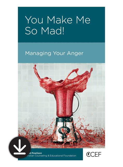 You Make Me So Mad Managing Your Anger Christian Counseling