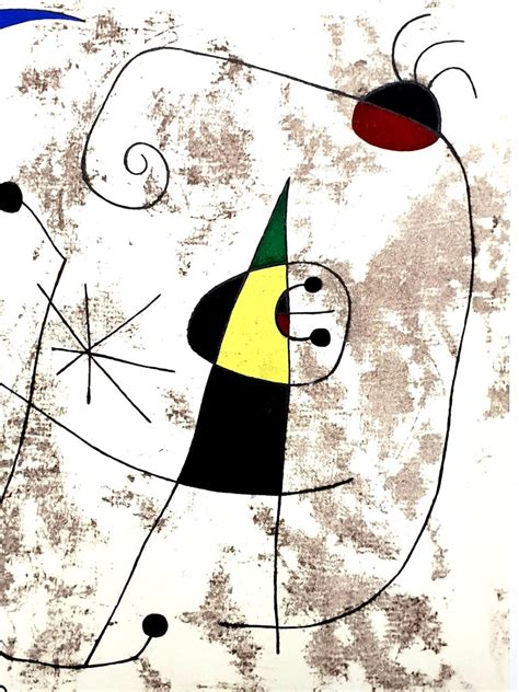 Joan Miró Joan Miro Moon And Sun Pochoir For Sale At 1stdibs