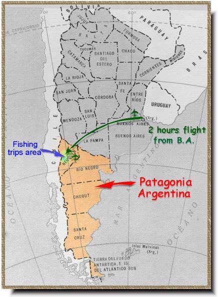 The patagonian protected region has a different zoo and phytosanitary status than the rest of argentina, which allows the commercialization of its production to the most demanding international. Map Of Argentina And Patagonia