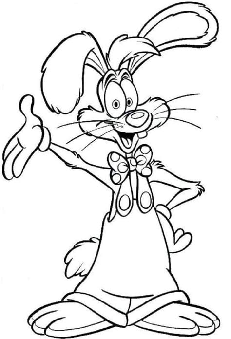 Roger Rabbit And Jessica Rabbit Coloring Pages