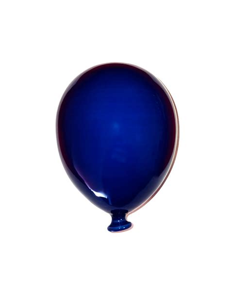 Palloncino Blu H Cm In Ceramica