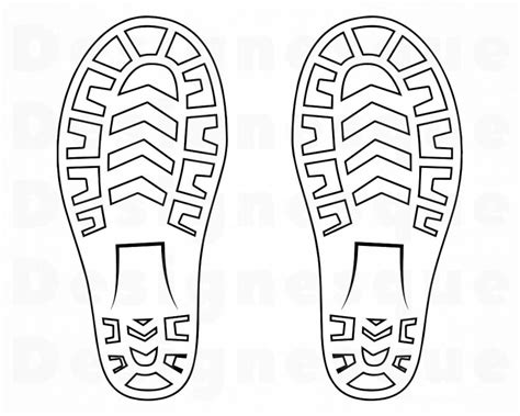 Shoe Print Outline Svg Shoeprint Svg Shoe Bottom Svg Shoe Print The