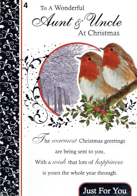 Aunt And Uncle Christmas Card Quality Cards Choice Of Designs Ebay