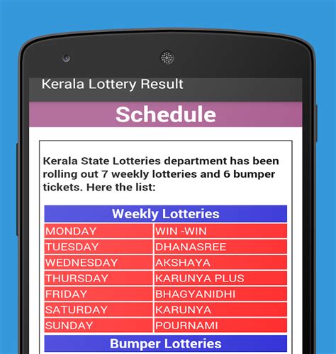 1 day ago · kerala lottery results today, 2 august 2021: Kerala Lottery Results - Android Apps on Google Play