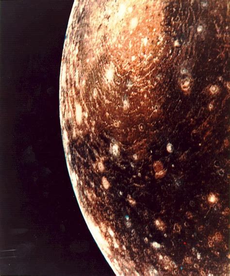 Close Up Of Jupiters Satellite Callisto Jupiter Moons Nasa Jpl