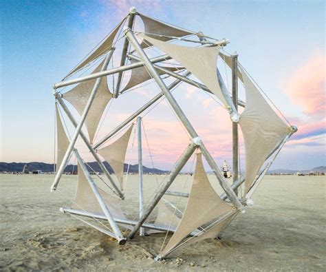 Tensegrity Goes Big For Burning Man 47 Steps With