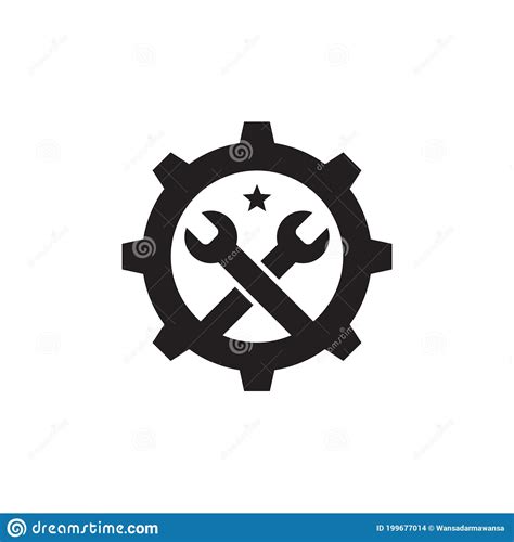 Industrial Business Company Logo Design With Using Gear Icon Template