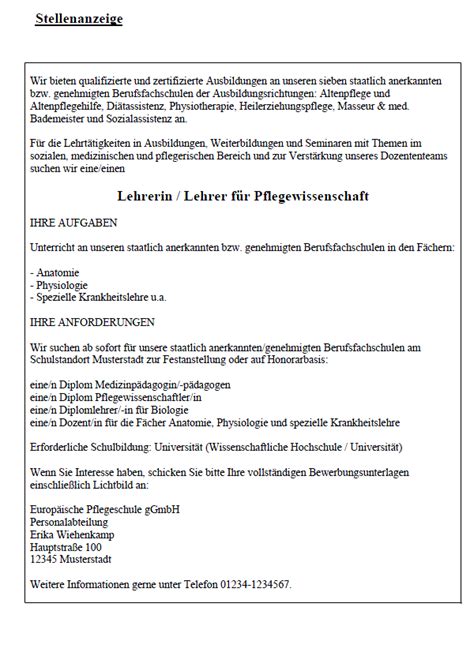 Bewerbungsschreiben Muster: Bewerbungsschreiben ...