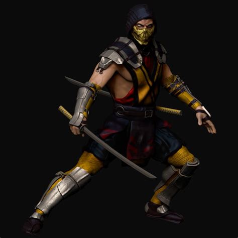 Artstation Scorpion 3d Model Mortal Kombat Mk 11 Andrew