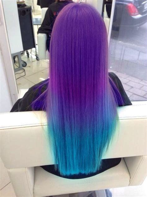 Purple Blue Dyed Hair Hairstyles How To